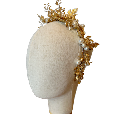 Poppy Gold Flower Headband