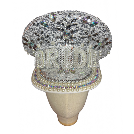 Millie Silver Bridal Hat